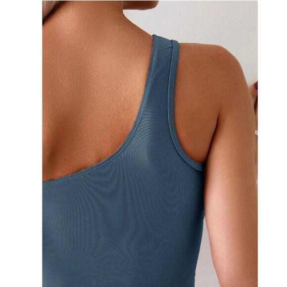 Summer in Posh C 🔆 | Ocean Mirage One-Shoulder 1PC Swimsuit - Picture 7 of 8